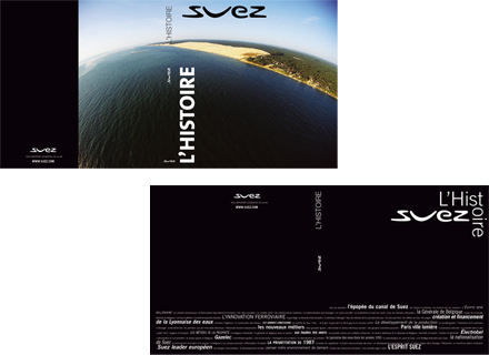 Propositions de couverture pour le livre SUEZ L'Histoire