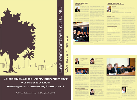 Compte-rendu de 16 pages des rencontres du Centre National de la Construction